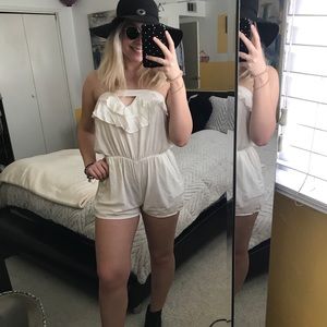 Flowy white romper